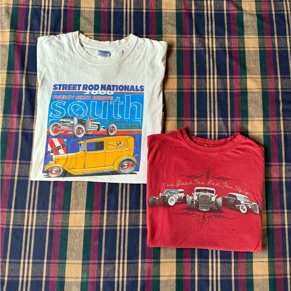 Newport Blue & Gildan Cotton Classic Cars Graphic Print T-shirts Bundle - Picture 14 of 14